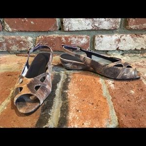 NWT Multi-Color Snake Skin Sandal